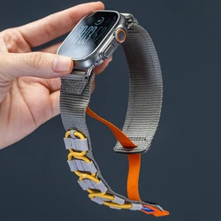 Sport Band For iWatch Ultra 2 10 9 8 7 SE 6 5 4 Nylon Breathable Bracelet Strap For Apple Watch 38mm 40mm 41 42mm 45mm 46mm 49mm