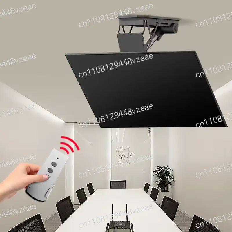 TV Wall-mounted Electric Ceiling TV Lift, Hidden Electric Pull-down Flip TV Lift