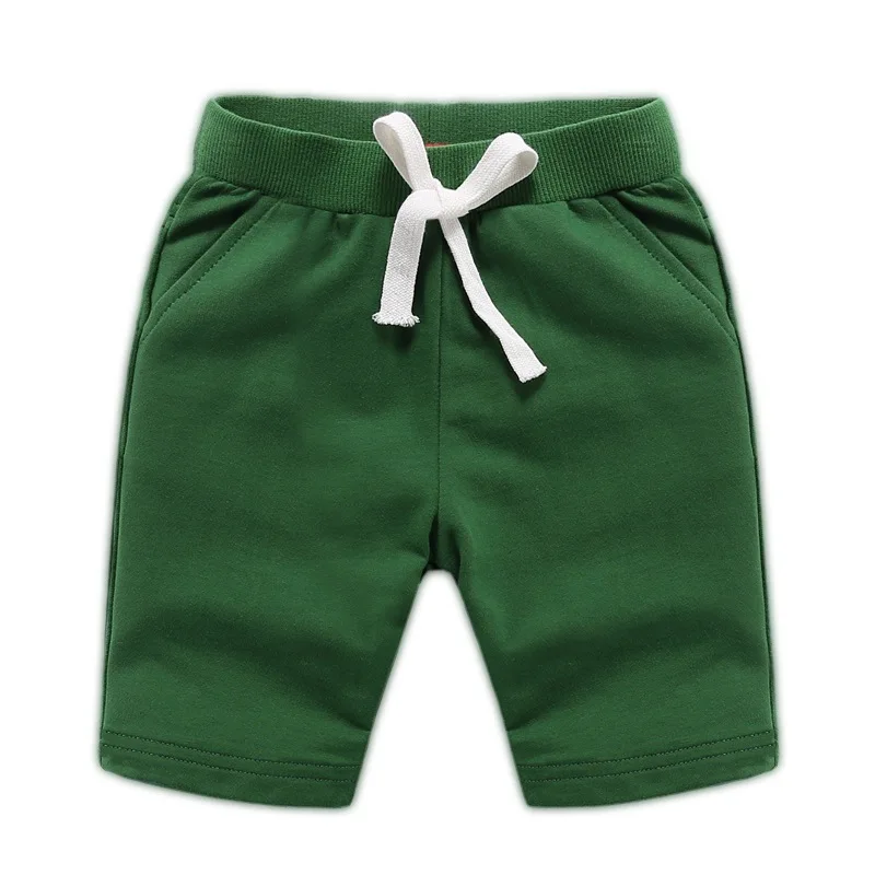 DE PEACH Unisex Summer Cotton Baby Boys Shorts Pants Teenager Kids Boys Girls Solid Casual Shorts For 1-12Years Children Clothes