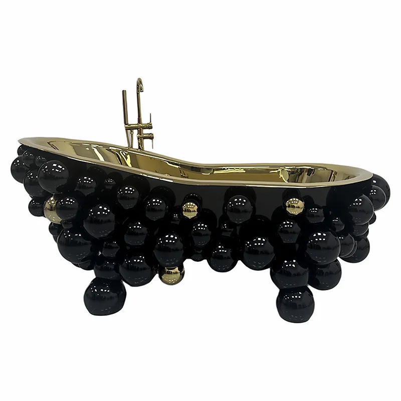 Creative bubble bathtub villa household stainless steel independent bath tank