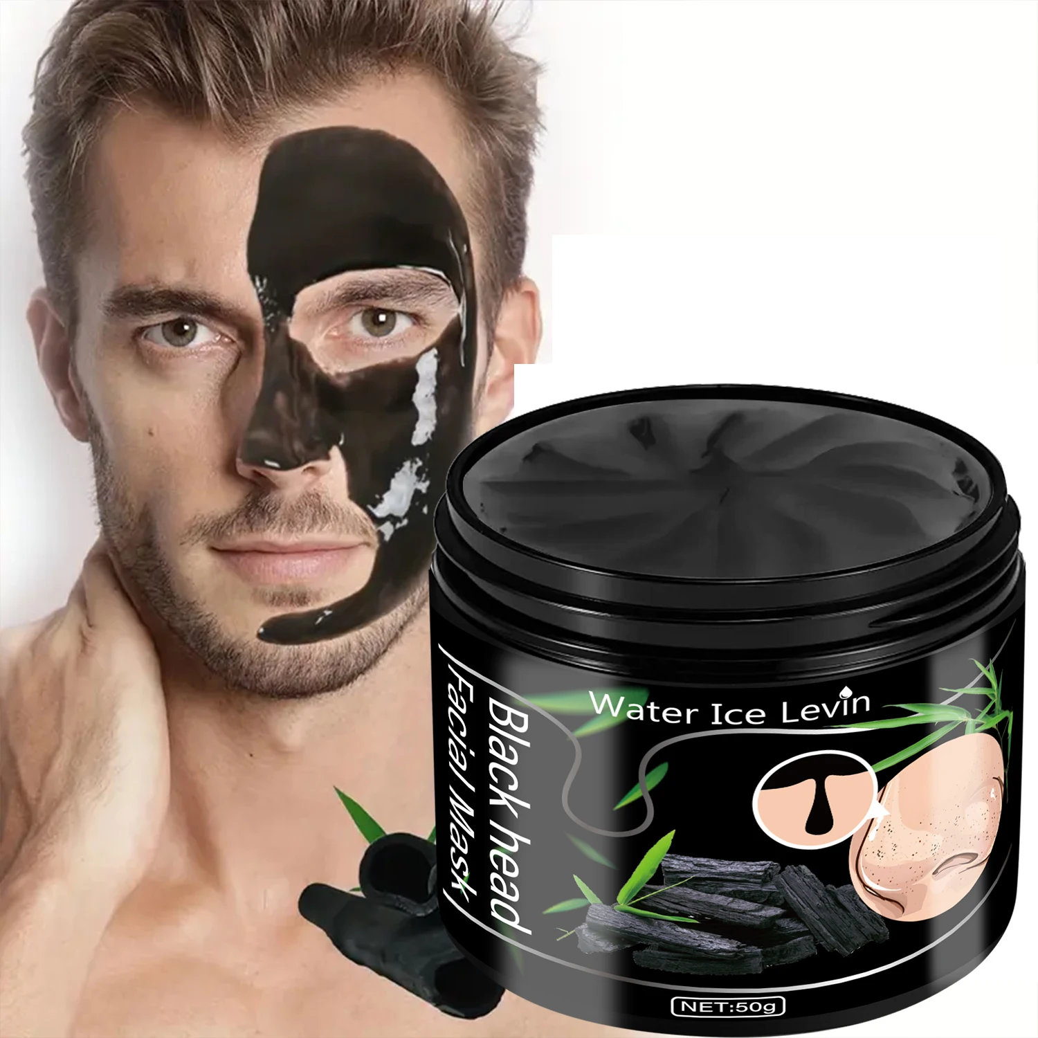 Blackhead Peel Off Mask Bamboo Charcoal Deep Cleansing Pore Shrinking Removes Blackheads Oil Control Skin Purifying