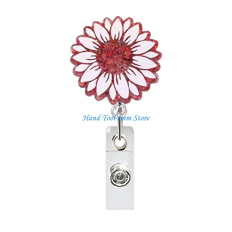 H37F Rotating Fashionable Design ABS Badge Holder Features Retractable Strap And Quality Construction For Office Essential