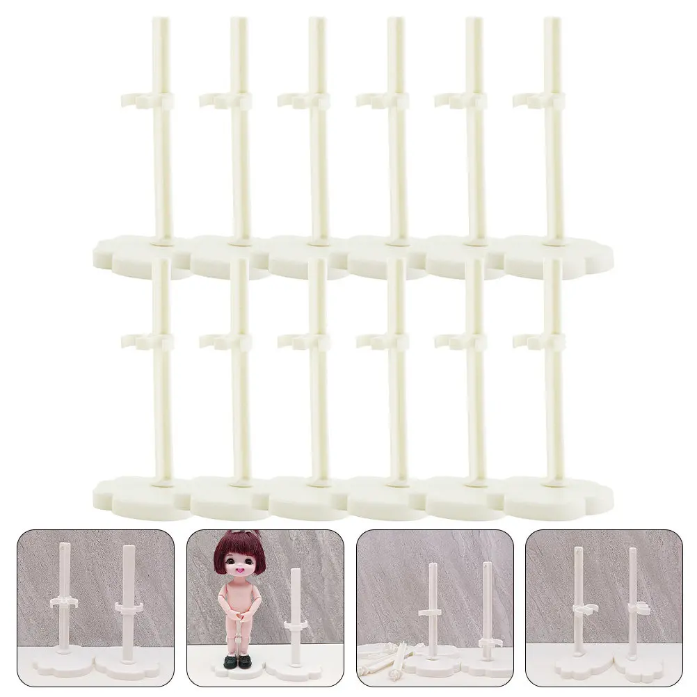 

12Pcs Supports for Figures Portable Lightweight Racks for Kids Room Shelves Tabletops Cabinets Stands Figure Stand