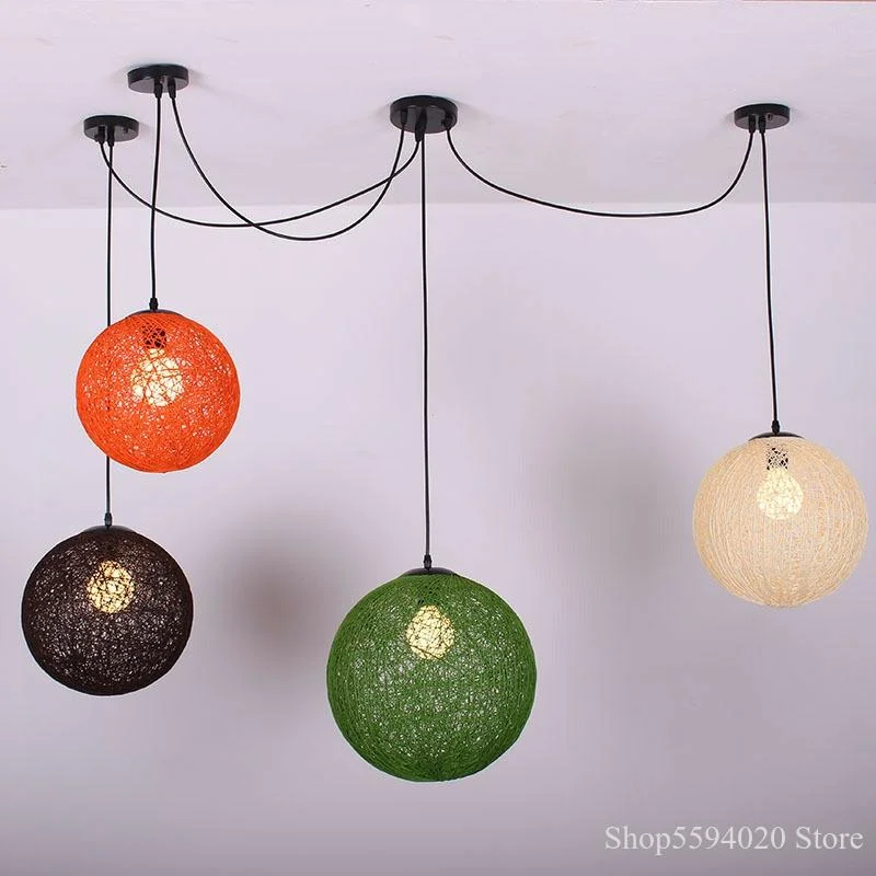 Nowoczesny Rattan wisiorek artystyczny światła domu lampa wisząca oprawa wisiorek pasek lampa salon kuchnia Lustre Led nowoczesne oprawy