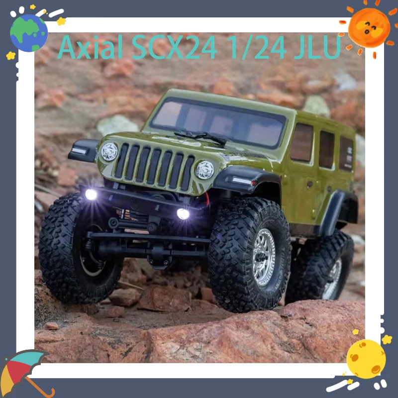 

Axial SCX24 1/24 JLU Simulation Remote Control Electric RC Car Four-Wheel Drive Off-Road Climbing Vehicle Toy for Boys