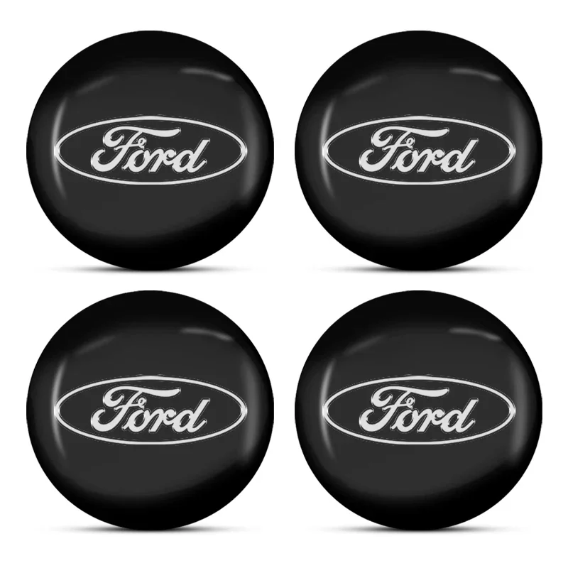 Auto Accessories Car Hub Center Cover Car Logo Sticker For Ford Focus Mondeo MK1 MK2 MK4 MK3 Fiesta ST Line Kugo Transit Escape