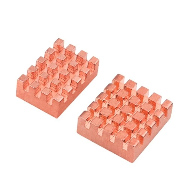 U55B Heat Sinks For OrangePi Zero2W Heatsink Radiator Copper Cooler Kits Passive Cooling Pad CPU Cooler Heatsinks 2PCS/Pack