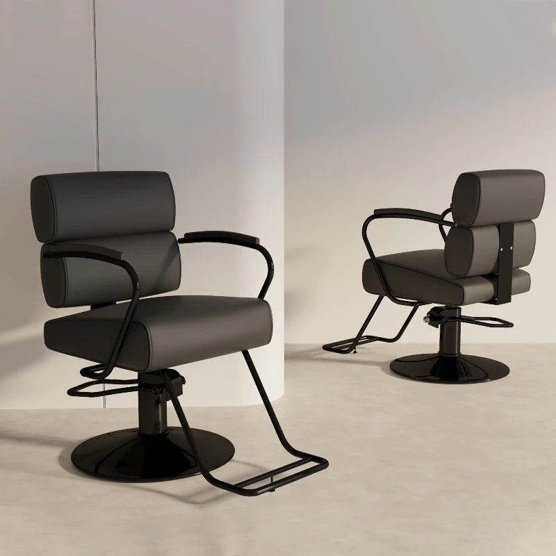 Cosmetic Luxury Professional Barber Chair Swivel Makeup Working Barber Chair Barber Shop Cadeira Giratoria Hair Salon Furniture
