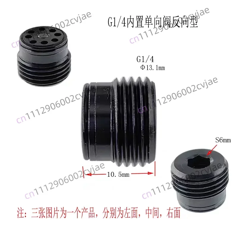 Miniature Threaded Cartridge Built-in Check Valve Pop Valve
