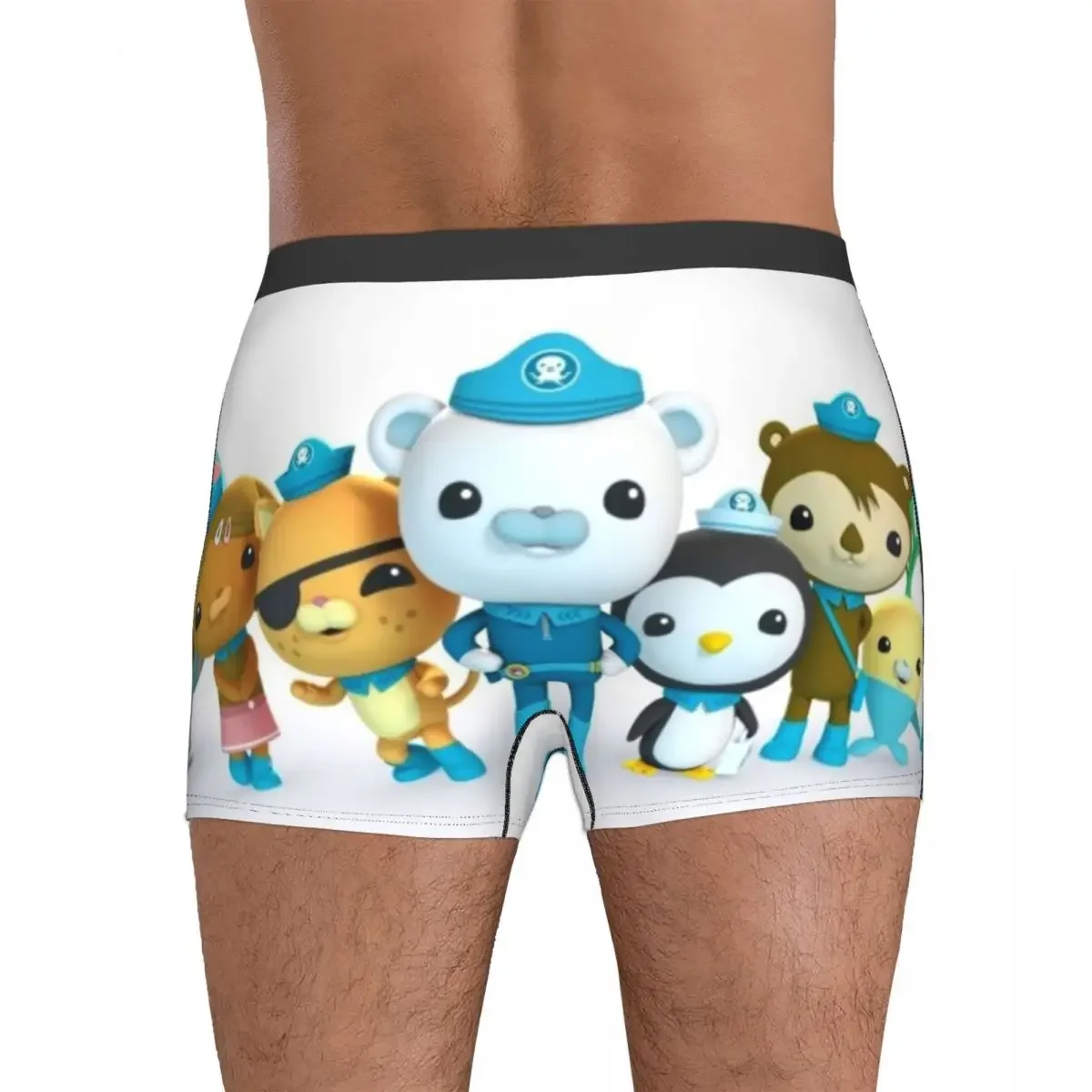 Boxer Underpants Shorts Cbeebies Octonauts Design Panties Men's Ventilate Underwear for Homme Man Boyfriend Gifts