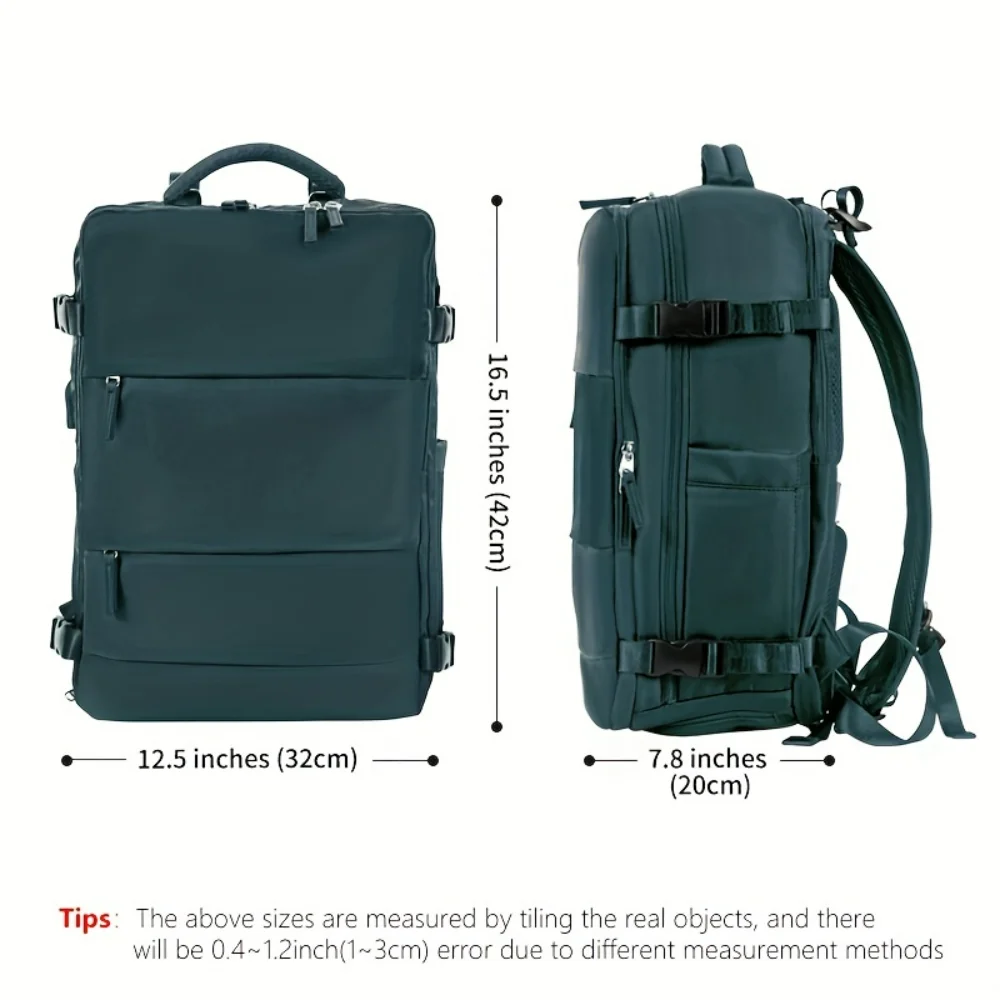 

Maximize Your Outdoor Adventures With This Waterproof Mountaineering Hiking Backpack - Fits 14/15.6 Laptops, Shoe Pocket & USB C
