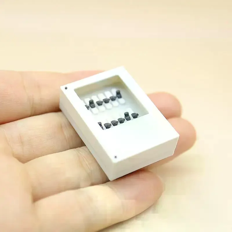 Miniature Electrical Distribution Box Model Realistic Details Customizable Design For Dollhouse Sand Table Photography Props