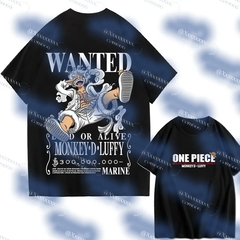 صيف 2026 أنيمي مطبوعة الكبار الرجال والنساء الأسرة نفس النمط فضفاض ، التجفيف السريع تصميم الأزياء عادية تي شيرت