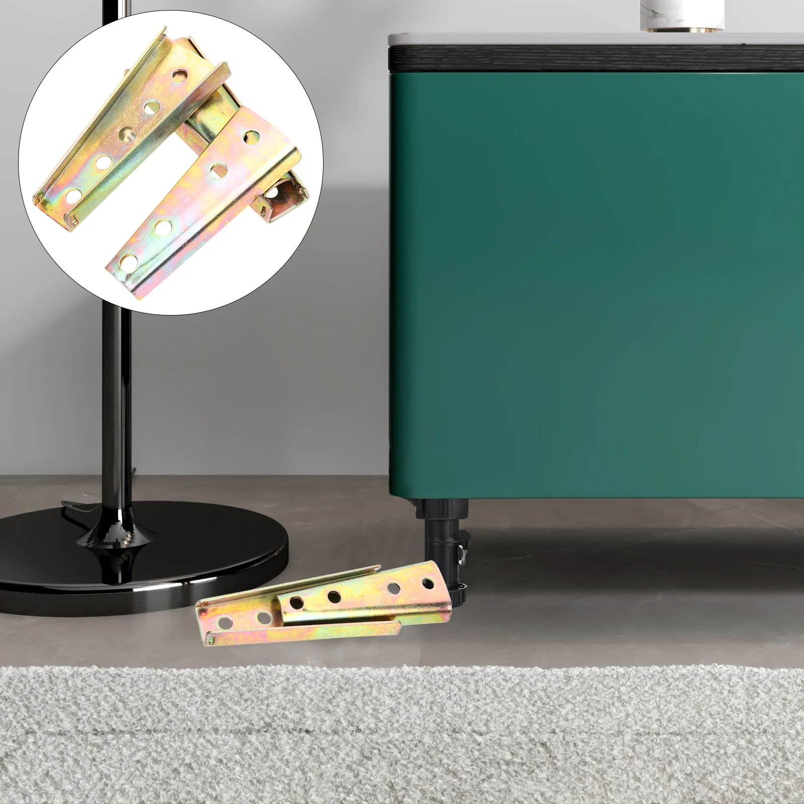 

4Pairs Sofa Fixing Bolt Bracket Couch Latch Sectional Connector Metal Replacement Fixing Furniture Hardware Sofa Latch