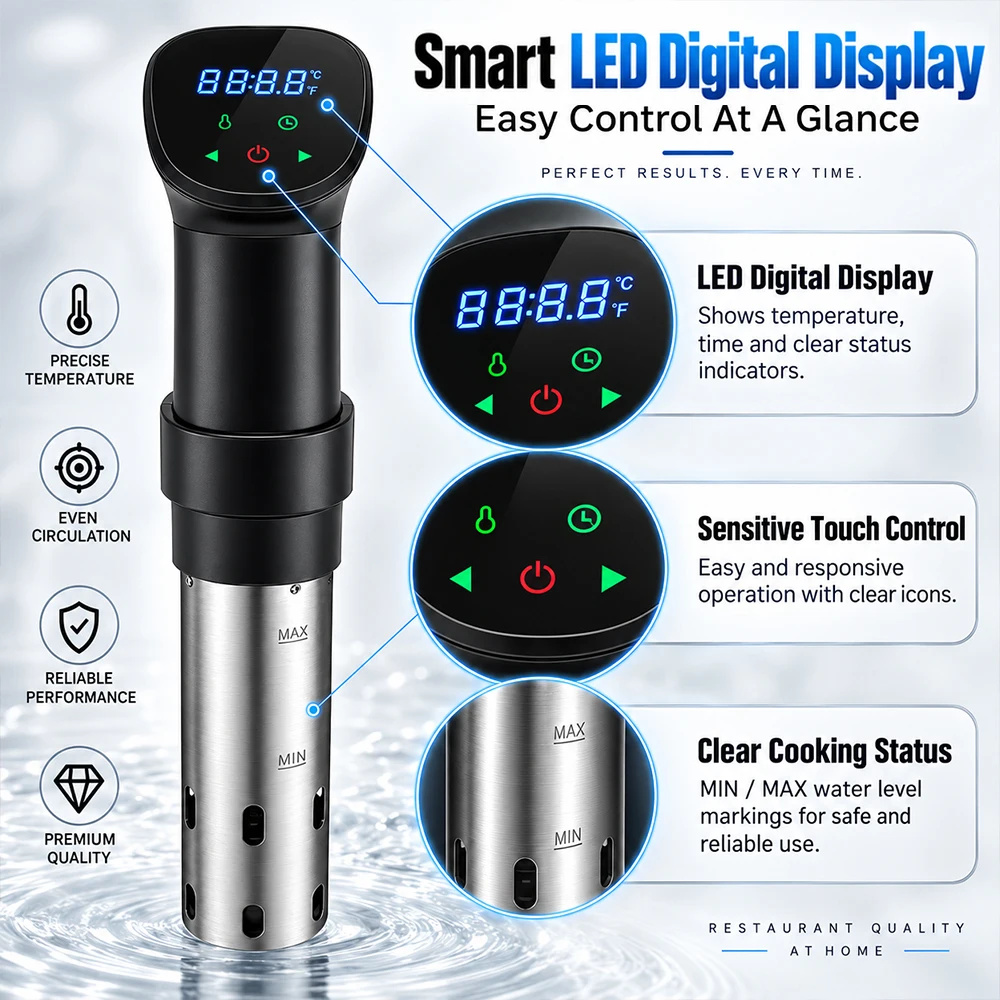 Machine de cuisson sous vide à - Digital Sous Vide Precision Cooker avis et prix