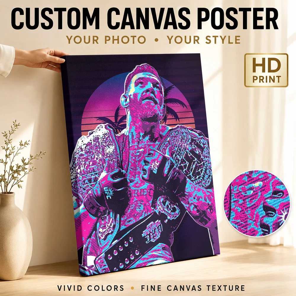 Conor McGregor Framed Canvas Poster Personalized Photo Sports Portrait Wall Art for Man Cave Decor Ready to Hang Gift for Fans