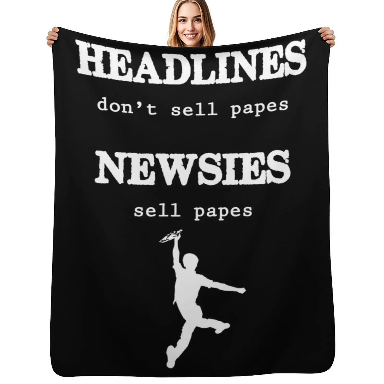 Newsies Sell Papes Throw Blanket Furrys Giant Sofa Hairy Blankets For Bed For Sofa Thin Luxury Designer Blankets