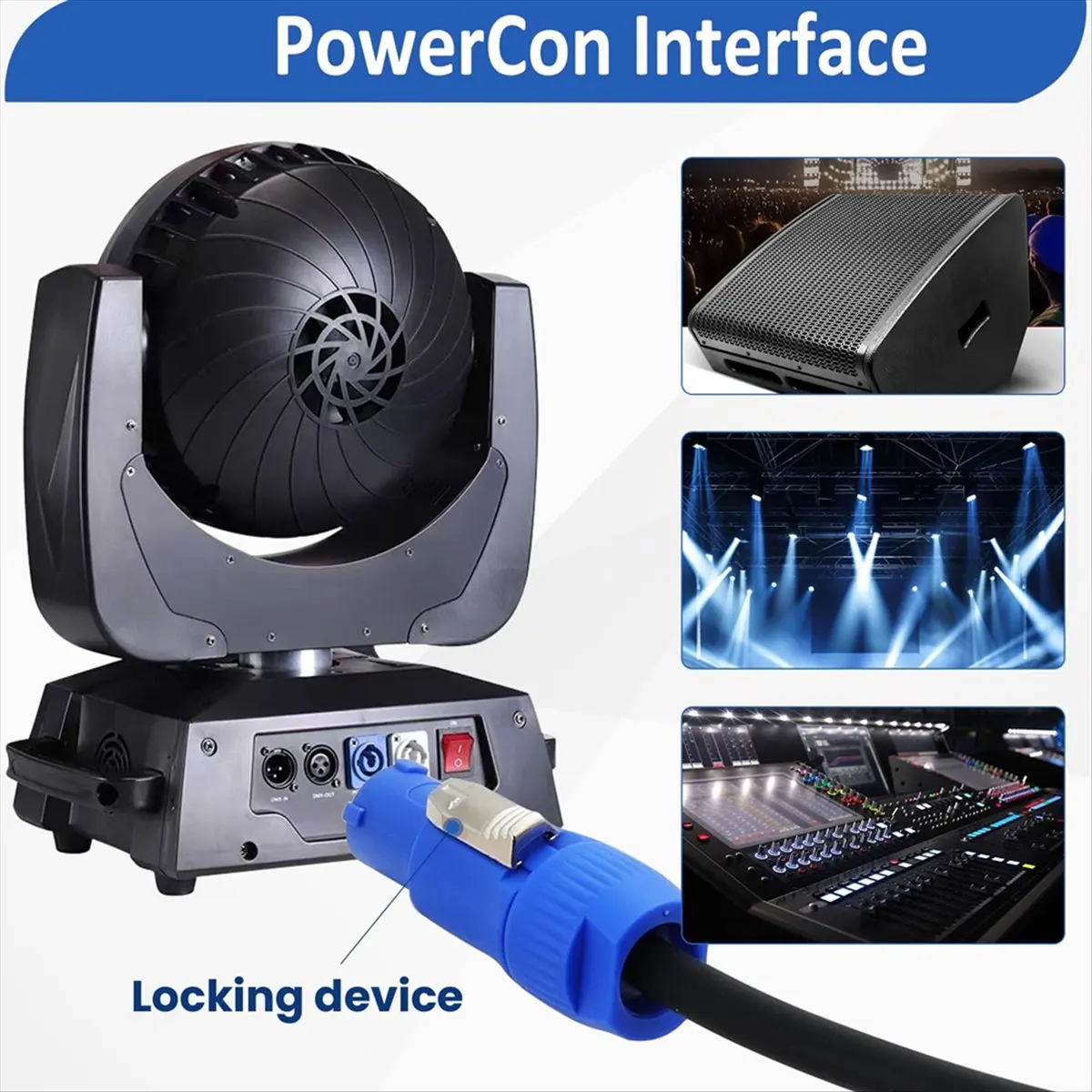 16AWG PowerCon Power Cable AC PowerCon Input to PowerCon Output 15A 3Pin Power Extension Cable for Audio Video Equipment