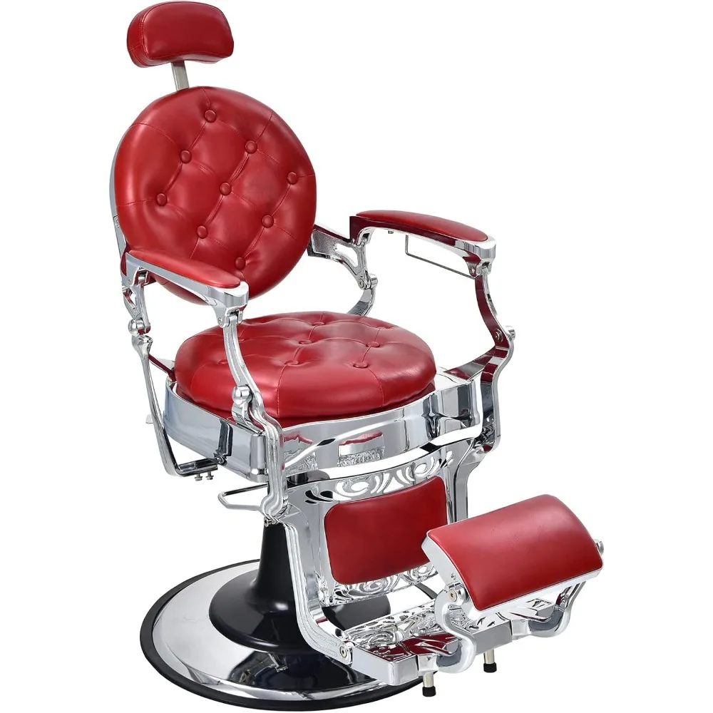 

Barber Chairs 360° Swivel Reclining Salon Chair Heavy Duty Hydraulic Pump & Height Adjustable Makeup Hair Salon Chairs