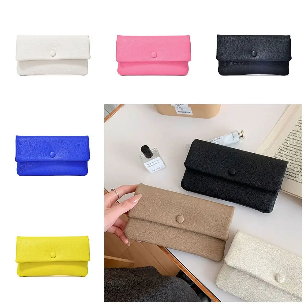 

Ins PU Leather Envelope Wallets Zipper Portable Women Long Clutch Bag Coin Purse Korean Style Change Bag Outdoor