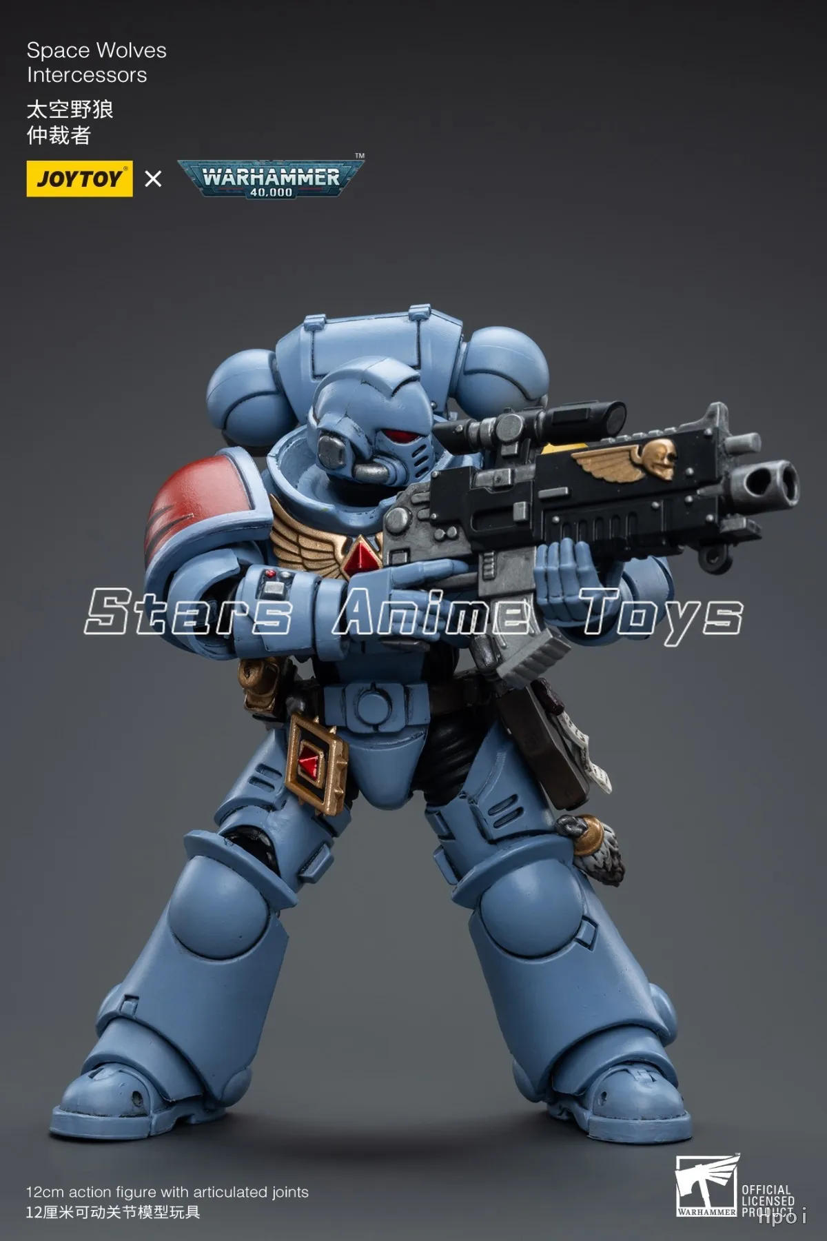 Original JOYTOY 1/18 Actionfigur Warhammer 40000 Space Wolves Intercessors Modellsammlung Geschenkspielzeug
