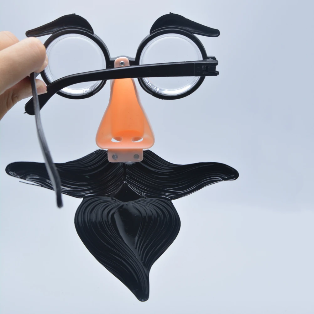 

Bearded Glasses Funny Party Costume Halloween Plastic Durable Size Fit Comfortable Wear Classic Pattern Masquerade