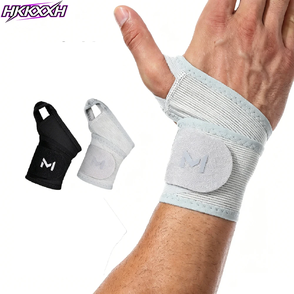 1PCS Men Women Breathable Mesh Wrist Wraps, Adjustable Compression Wrist Brace Support Fits Left & Right Hand