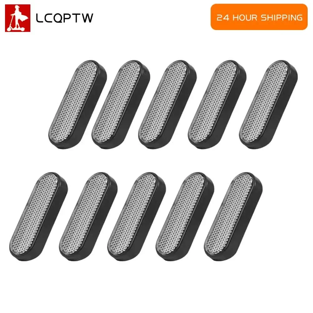 1/5/10/20PCS Vorderrohr Reflektierende Abdeckung Warnung Dekoration Schalen Weiß Streifen Für Xiaomi 4 Pro elektrische Roller Teile