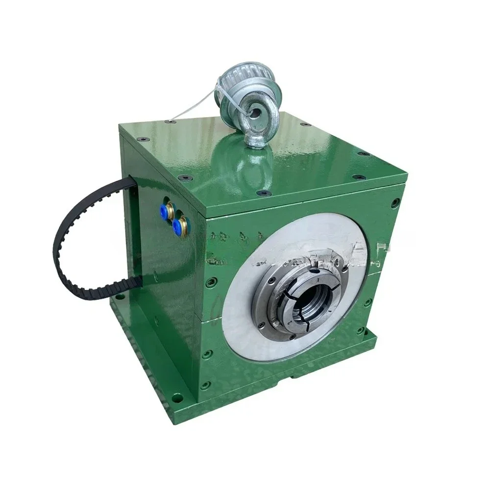 Laser pipe cutting machine, pneumatic chuck spindle assembly, pneumatic/hydraulic quick-turn chuck seat