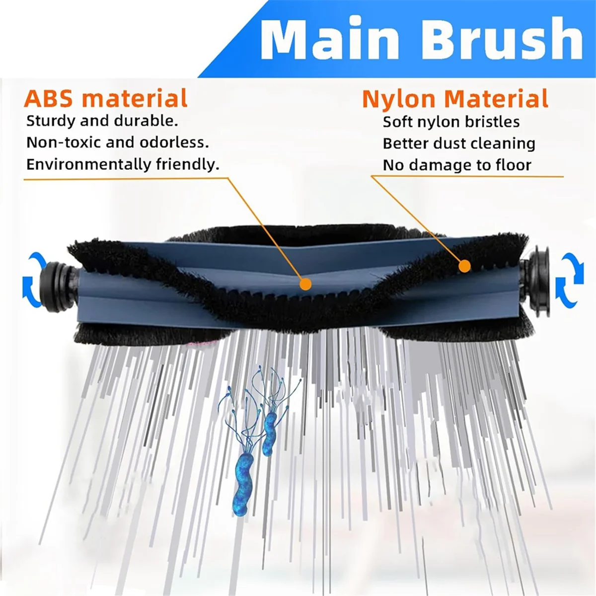 Vacuum Cleaner Main Side Brush Hepa Filters Mop Cloth Dust Bag_A87P