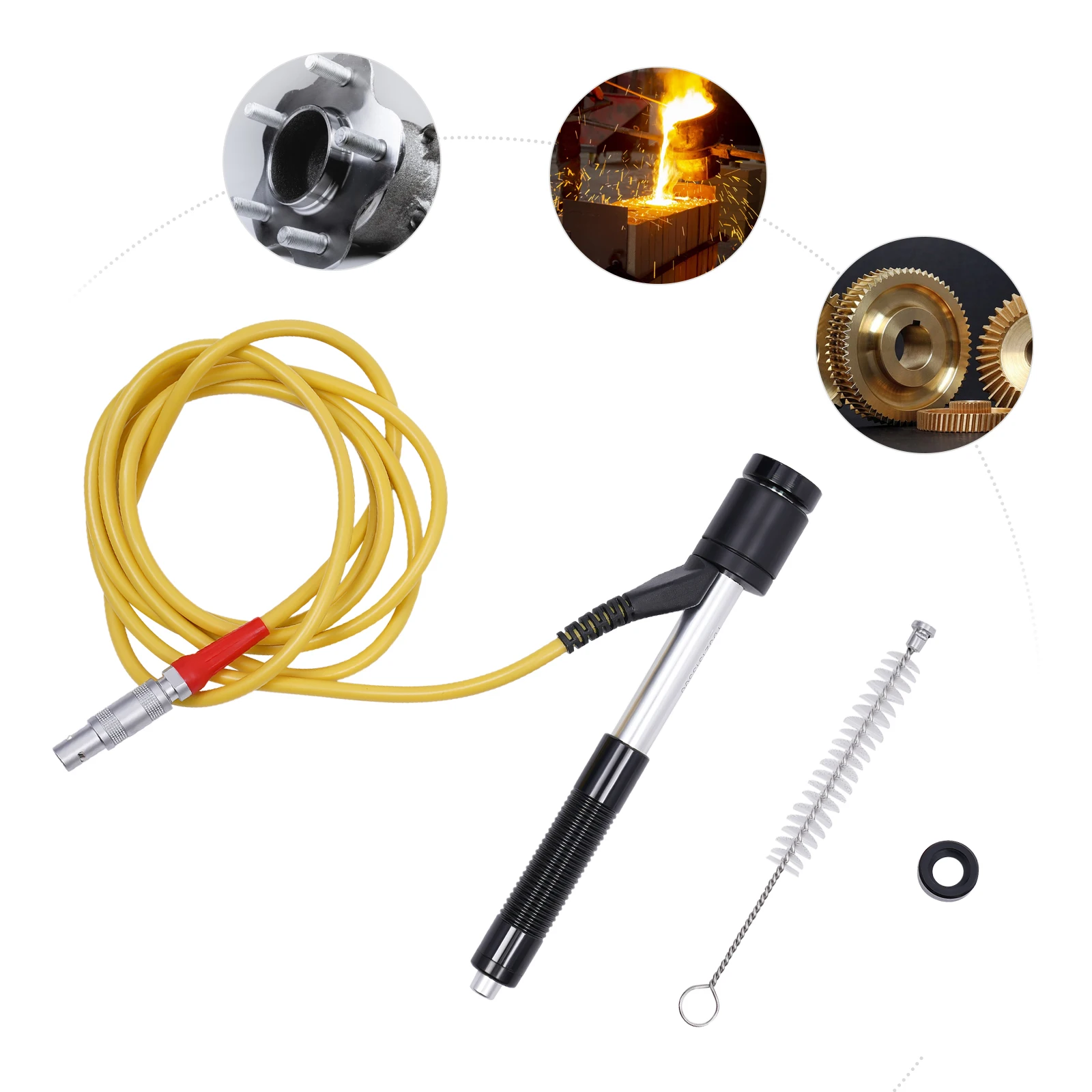 Металлический твердомер по Либу, аксессуары, ударный кабель D-типа, зонд, общий датчик, костюм для исследования материалов