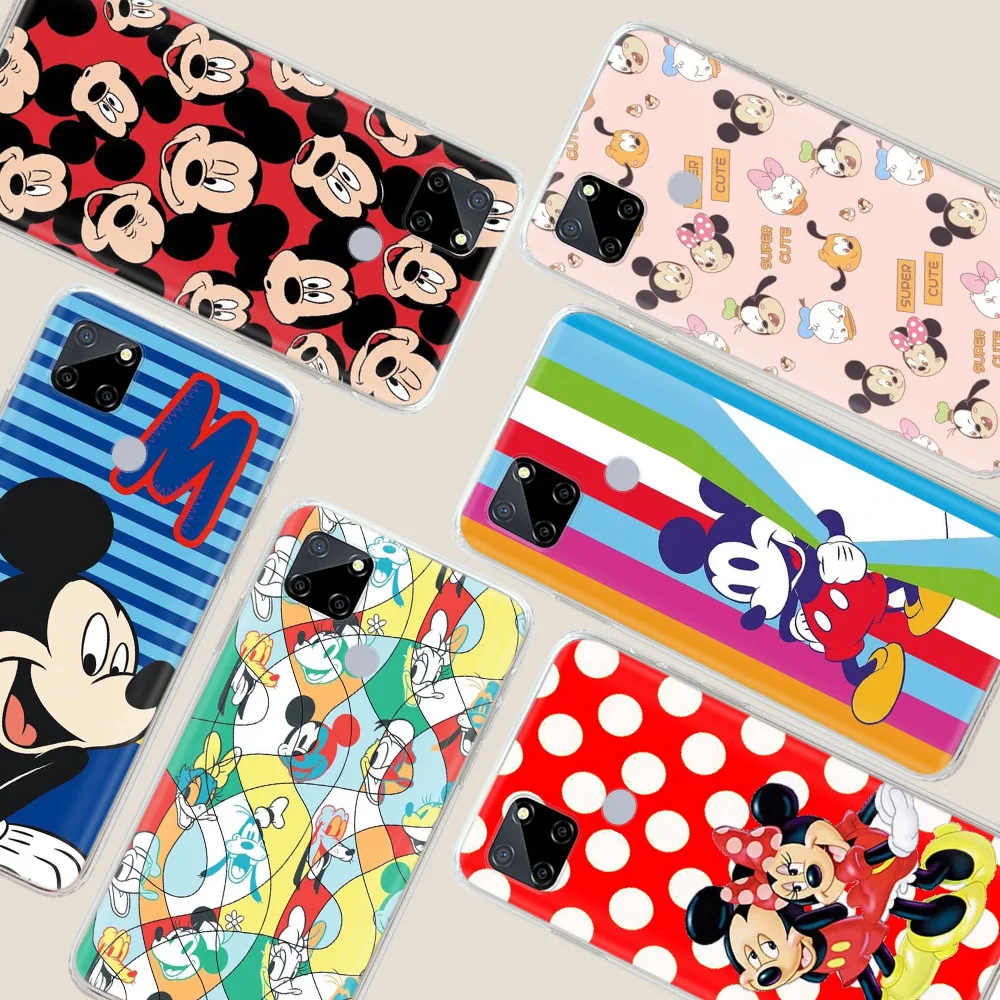 Mickey Mouse Transparent Phone Case for LG V60 THINQ5 G8 G8x ThinQ K9 VELVET Stylo 6 V40 V50 K30 K42 K62 Q61 Q60 Q61 Q52