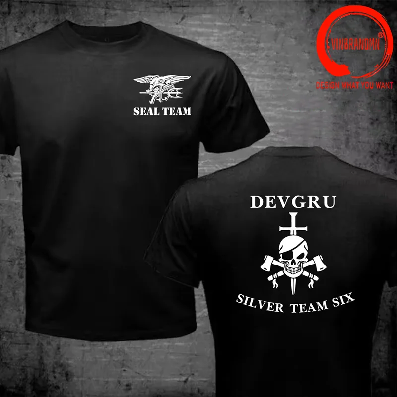 Naval Seals Devgru NSWDG Seal Team 6 Six T-Shirt 100% Cotton O-Neck Short Sleeve Summer Casual Mens T-shirt Streetwear Tee Shirt