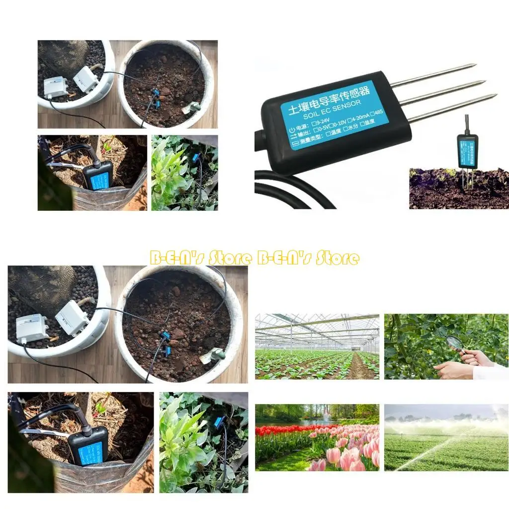 Y1AD Gardening Soil Moisture Monitor Temperature Reader For Garden Lawn Data Study