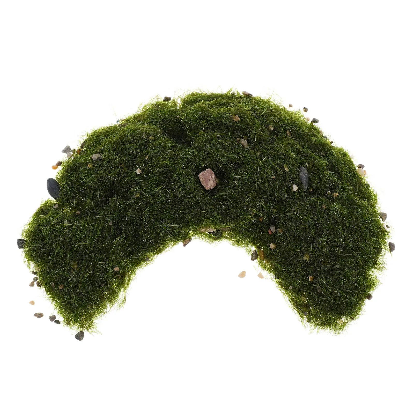 Static Grass Powder with Stones Realistic Fake Grass Miniature Scenery Kit for DIY Railway Layout Diorama Landscaping Railroad