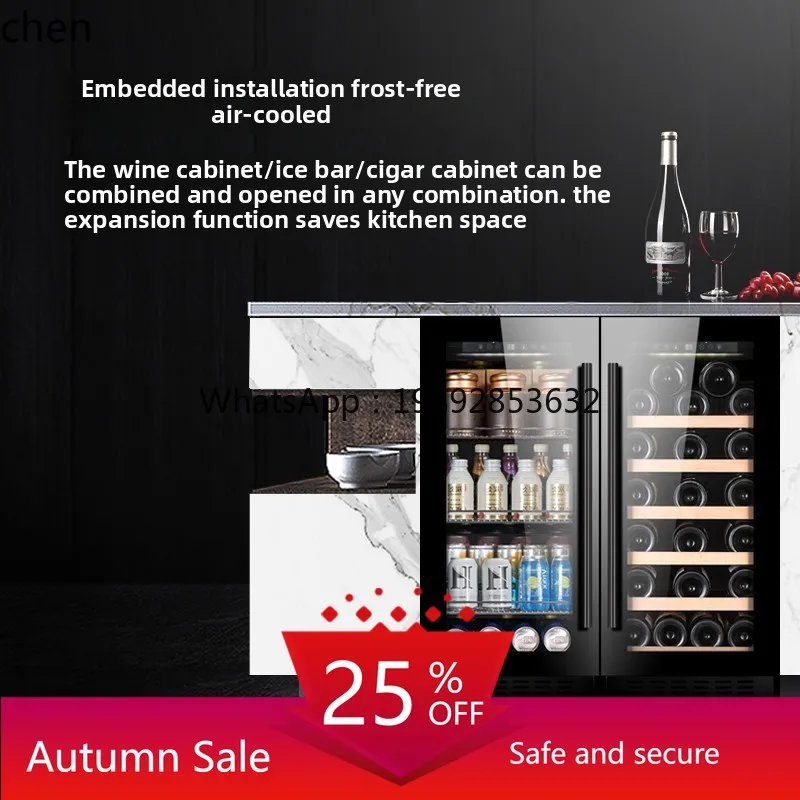 

Small Embedded Wine Cabinet Constant Temperature Wine Cabinet Cigar Cabinet Storage Ice Bar Refrigerator Mini