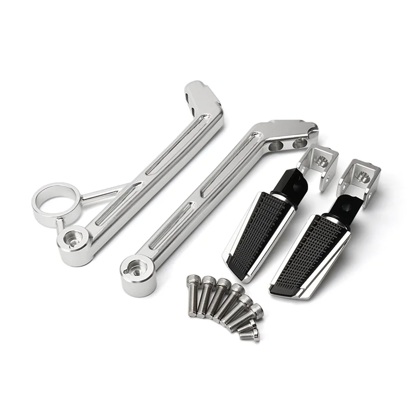 

#89W Automotive Parts & Accessories,Motorcycle Footpegs Rear Passenger Foot Pegs Foot Rests A,Black