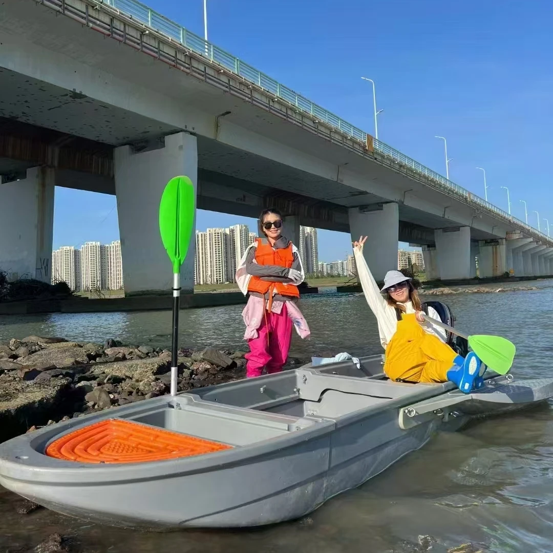 

Customizable double layer HDPE plastic fishing boat fishing small fold