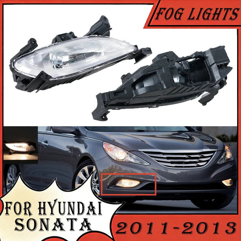 

Car Front Bumper Fog Lights Assembly For Hyundai Sonata 2011 2012 2013 92201-3Q000 92202-3Q000 Fog Lamp Headlight With Bulb