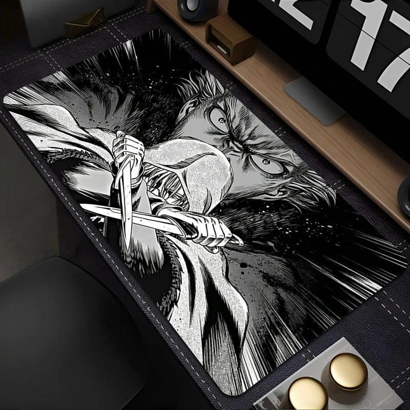 Rubber Mouse Pad HD Print Gamer Computer Desk Mat PC Accessories Pads Vinland Saga Large size Anime Mousepad Cool Gaming Carpet