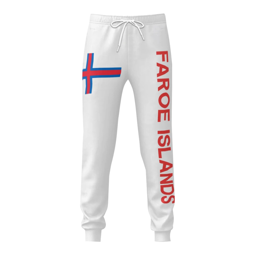 

Mens Sweatpants Faroe Islands Flag Pants with Pockets Joggers Soccer Football Multifunction Sports Sweat With Drawstring