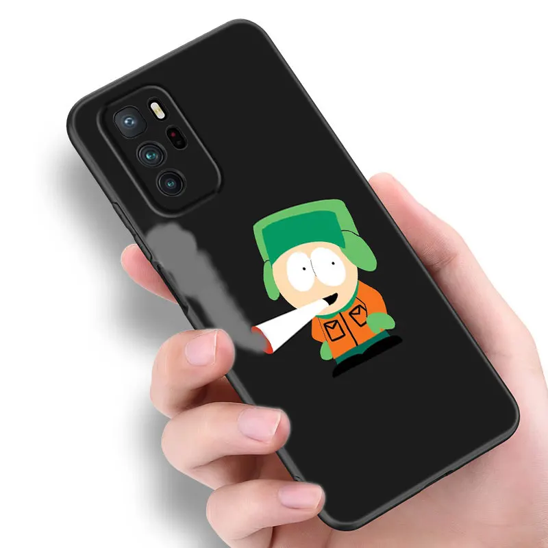 Funny S-South Park Black Silicone Phone Case For Xiaomi Redmi Note 10 11 11S 12 13 Pro 4G Plus 11T 5G 10S 12S