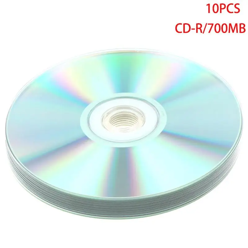 10Pcs 3724/3725 CD-R Blank Discs Recordable Compact Disc 700MB/80min/52x CD-R BLANK Discs 4.7GB/120min/16x