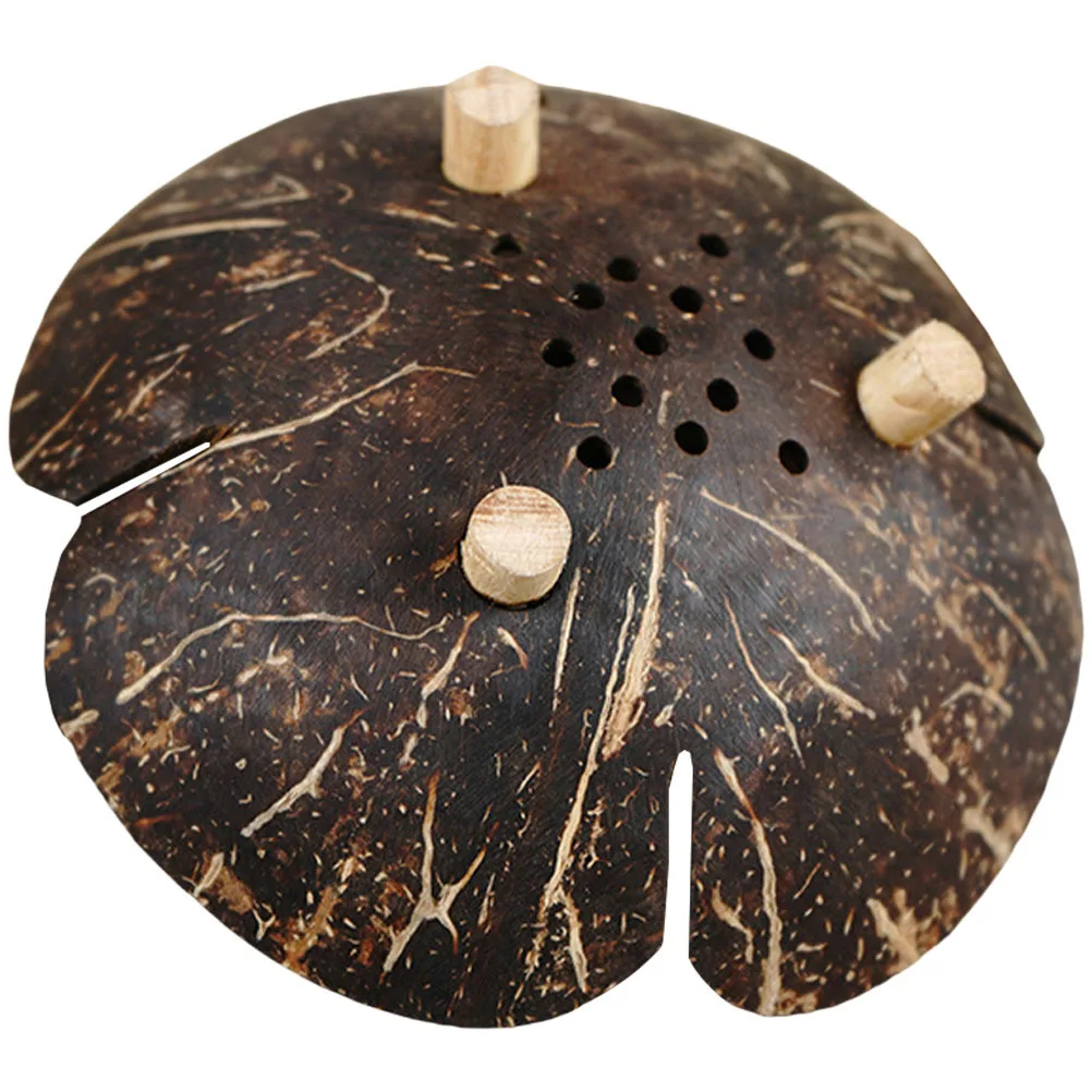 

Coconut Shell Soap Dish Creative Multi-Function Bathroom Storage Box Draining Holes Design Non-Slip Waterproof Portable Stable