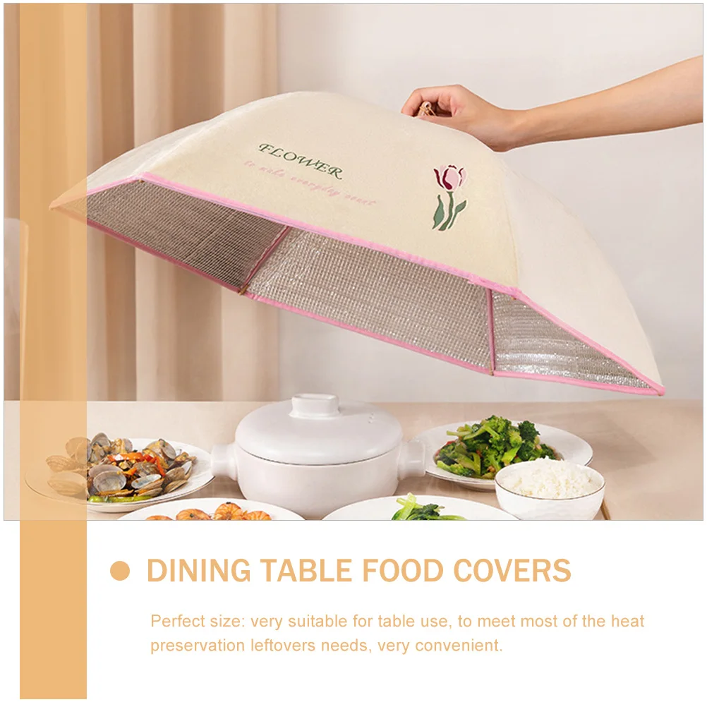 

Heat Preservation Food Cover Insulation Design Kitchen Food Protector Outdoor Dining Table Use Reusable Portable Cover