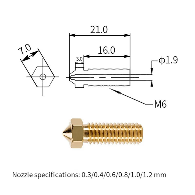 New--3D Printer Extruder Hotend Kit For Artillery Sidewinder X1/GENIUS Nozzle, Heatbreak, Heater Block, Thermistor