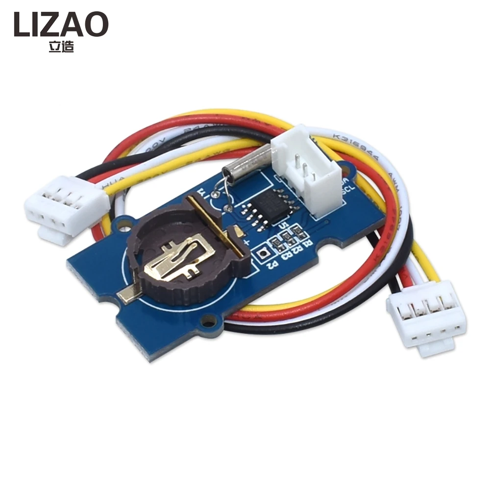 LIZAO DS1307 RTC Real Time Clock Module Grove Interface High Precision with Battery Socket for Arduino DIY