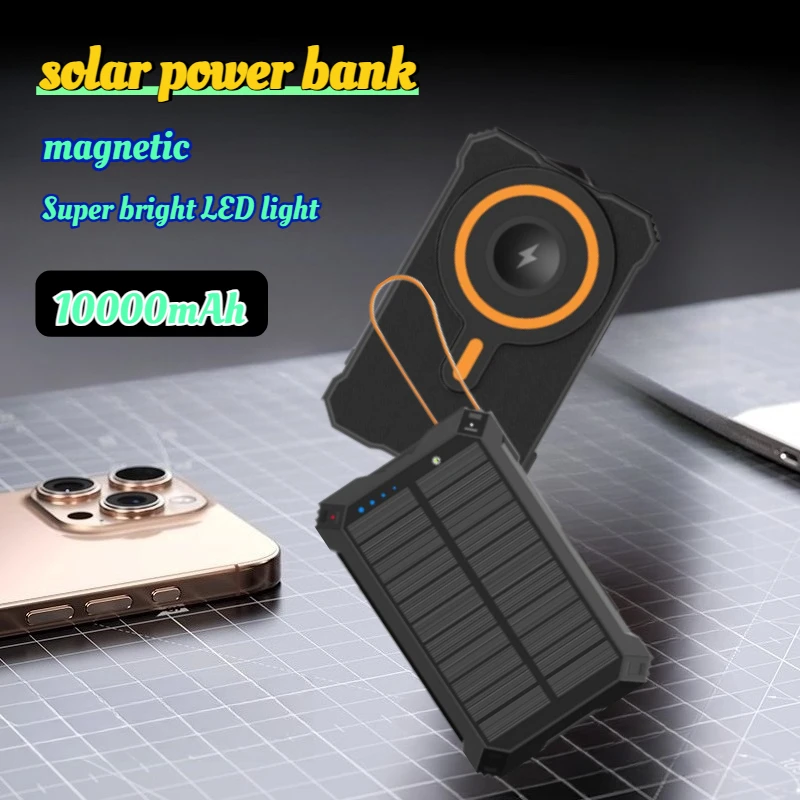 

Magnetic Three-in-one Wireless Charger 10000mAh Super Bright LED Fast Charging for Airpods IWatch for IPhone Xiaomi Samsung