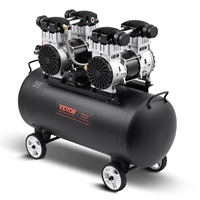 VEVOR Air Compressor 750W/1450W/3000W Oil Free Air Compressor Quiet Portable Compressor Pump for Auto Repair Tire Inflation Home