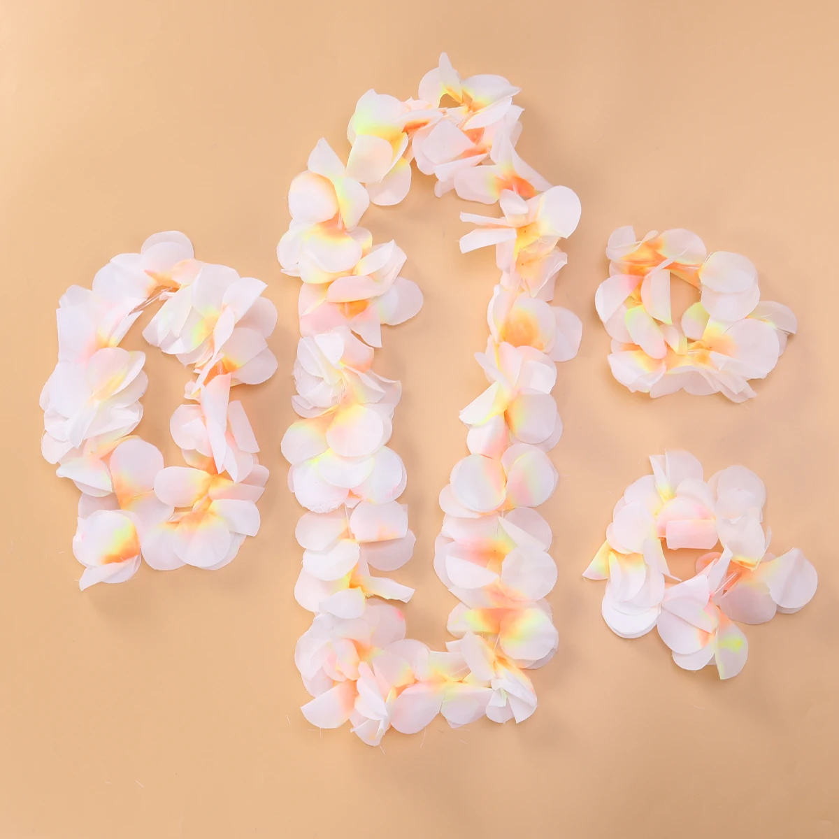 

4pcs GarlandSet FloralWreath SpringFlowerCrown HandmadePartySupplies TravelPhotographyProp LightweightComfortable